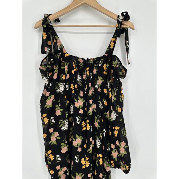 REFORMATION Breeze Midi Dress Floral Sweetheart Off The Shoulder Ruffle Sylvie - Picture 8 of 11